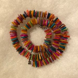 Colorful Puka Shell Necklace